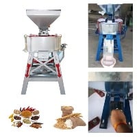 Commercial 14" Horizontal Stone Janta Flour Mill 25kg/hr, without Motor
